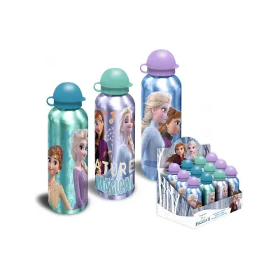 BOTELLA ALUMINIO FROZEN ALEATORIA 500ML FR50002