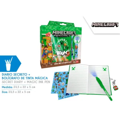 DIARIO CON BOLI MAGICO MINECRAFT MC00041