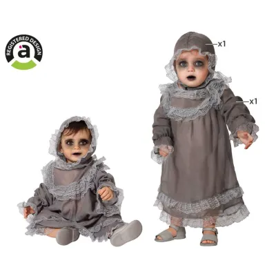 DISFRAZ BEBE HALLOWEEN GRIS T-12-24 65775