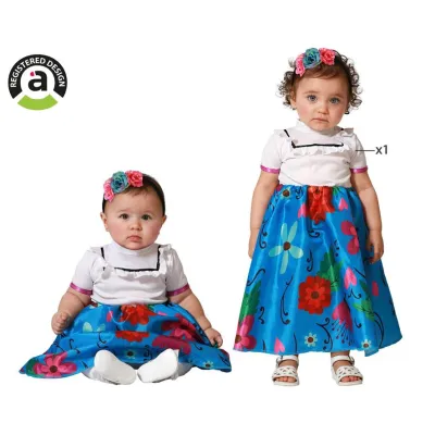 DISFRAZ BEBE CATRINA AZUL T-12-24 74325