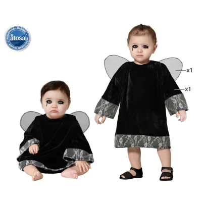 DISFRAZ BEBE ANGEL NEGRO T-+24M 74329