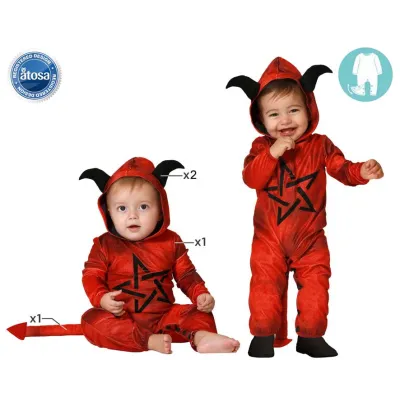 DISFRAZ BEBE DEMONIO T-12-24 77278