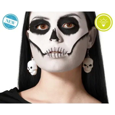 PENDIENTE CALAVERA CON LUZ 81572