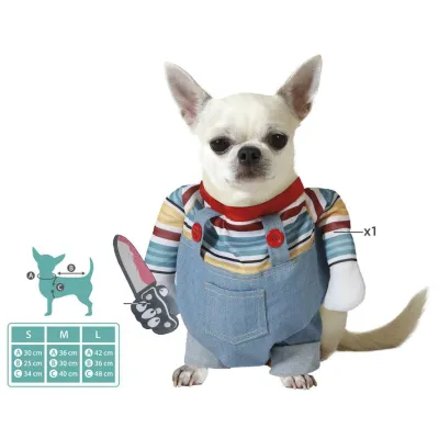 DISFRAZ PARA MASCOTA  MUÑECO HALLOWEEN T-M 77647