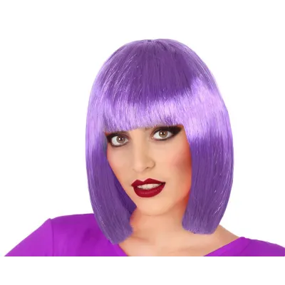 PELUCA CORTA FLEQUILLO MORADO 83679