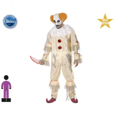 DISFRAZ ADULTO PAYASO T- M-L 53961