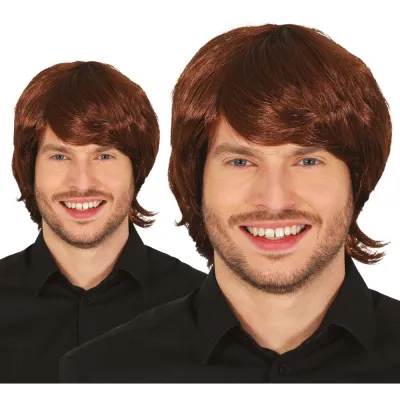 PELUCA HOMBRE CASTAÑA 48091