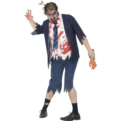DISFRAZ ADULTO COLEGIAL  ZOMBIE T-XL 84125