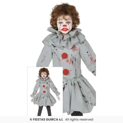 DISFRAZ PAYASO GRIS T-10-12 87698