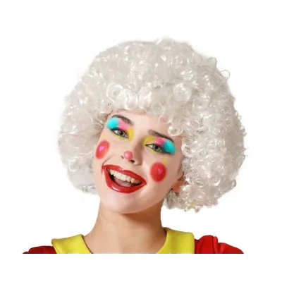 PELUCA PAYASO BLANCA 83663