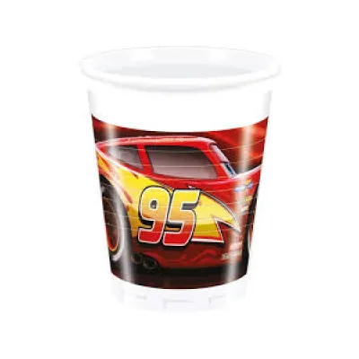 VASOS CARS 8 UNID. 89466