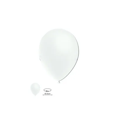 BOLSA 100 GLOBOS BLANCOS HG80P20