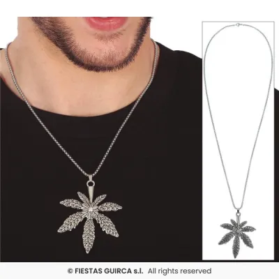 COLLAR MARIHUANA METAL 17029