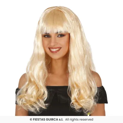 PELUCA MELENA FLEQUILLO RUBIA 48064