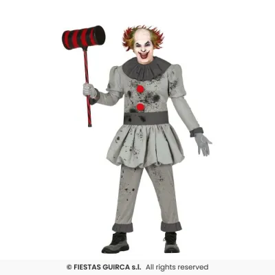 DISFRAZ ADULTO PAYASO HIT  T-S 88804