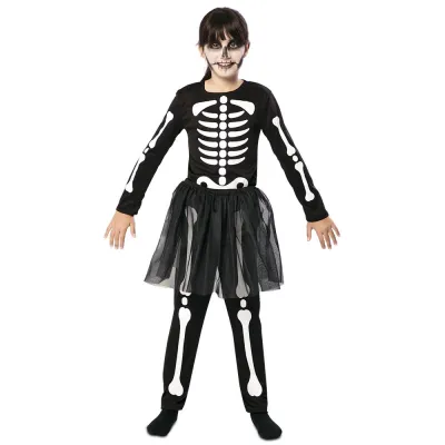 DISFRAZ ESQUELETO NIÑA BRILLO 10-12 720869-T03