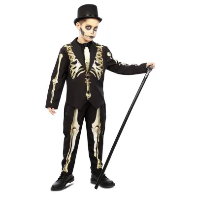 DISFRAZ ESQUELETO CHAQUETA  10-12 721139-T03