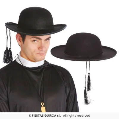 SOMBRERO CURA FIELTRO 13087