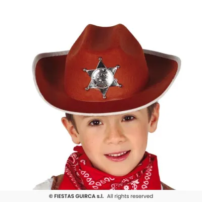 SOMBRERO MARRON SHERIFF INFANTIL 13559
