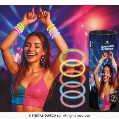 PULSERA NEON 15 PIEZAS 31905
