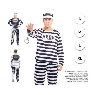 DISFRAZ ADULTO PRESO T-M 22016