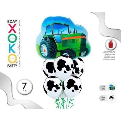 SET 7 GLOBOS GRANJA 55512