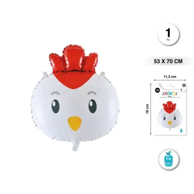 GLOBO FOIL POLLO 53X70 57272
