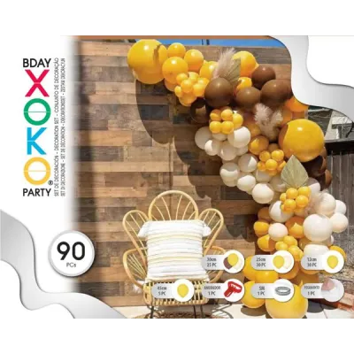 SET 90 GLOBOS AMARILLO 57963