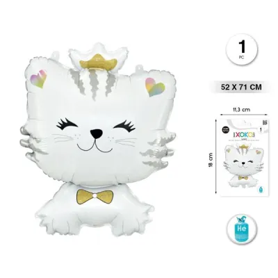 GLOBO FOIL GATO 52X71 58196
