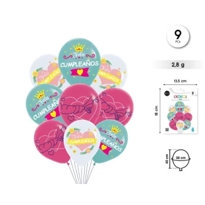 9 GLOBO FELIZ CUMPLE GIRL 91837