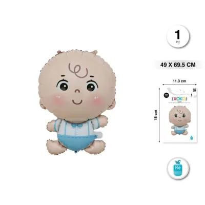 GLOBO FOIL NIÑO 49X69 92346
