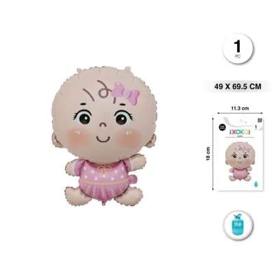 GLOBO FOIL NIÑA 49X69 92347