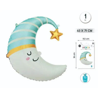 GLOBO FOIL LUNA 63X71 93524