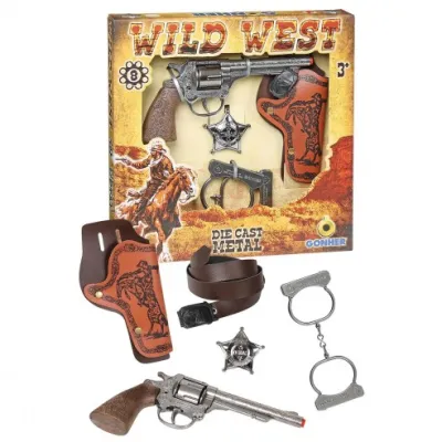 PISTOLA METAL CON ACCESORIOS COWBOY 157