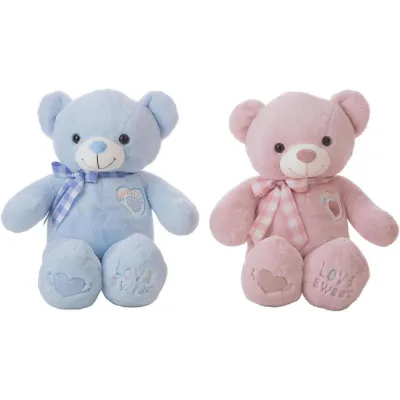 OSO ANGELITO ROSA-AZUL-BEIG 75CM 10715