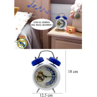 DESPERTADOR MUSICAL HIMNO REAL MADRID DM92-01RM
