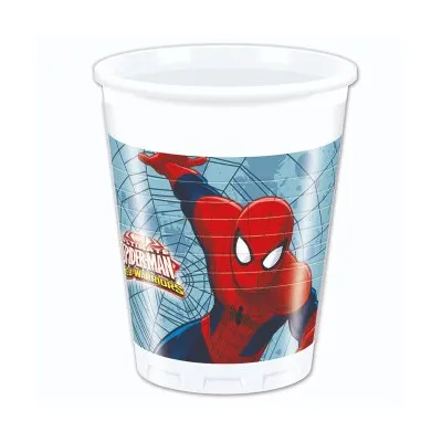 8 VASOS SPIDERMAN 16924