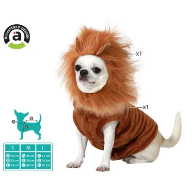 DISFRAZ MASCOTA LEON T-S 77628