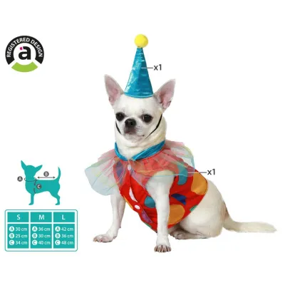 DISFRAZ MASCOTA PAYASO  T-L 77606