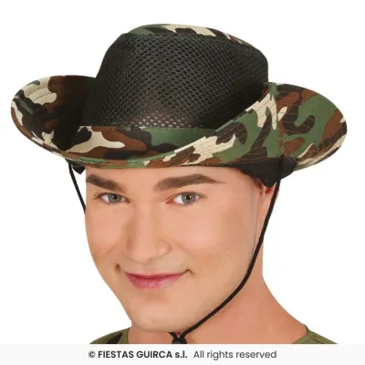 SOMBRERO CAMUFLAJE CON REJILLA 13495