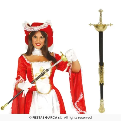 ESPADA FLORETE CON FUNDA 62CM 16454