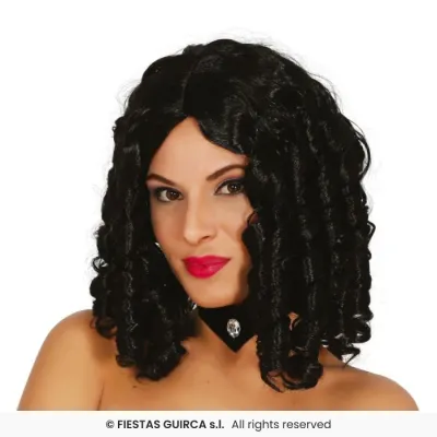 PELUCA TIRABUZONES NEGRA 4333