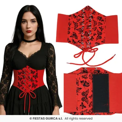 CORSET ROJO ADULTO 29479