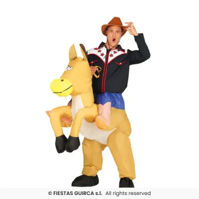 DISFRAZ ADULTO HINCHABLE VAQUERO T-L 88208