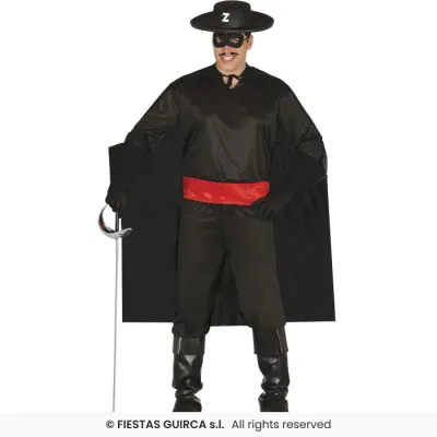 DISFRAZ ADULTO ZORRO T-M 84630