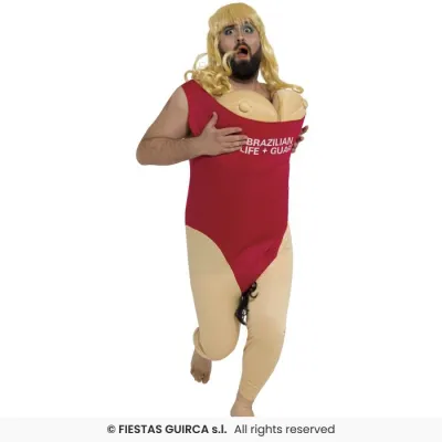 DISFRAZ ADULTO VIGILANTE DE LA PLAYA T-XXL 86742