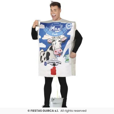 DISFRAZ ADULTO CARTON LECHE T-L 86251