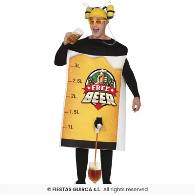 DISFRAZ ADULTO CERVEZA T-L 89043