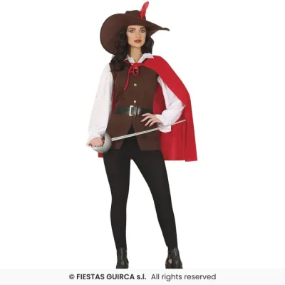 DISFRAZ ADULTO MOSQUETERA T-L 86010