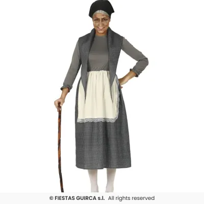 DISFRAZ ADULTO ANCIANA T-L 86577